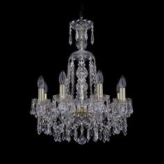 Хрустальная люстра 1403/8/160/XL-60 G Bohemia Ivele Crystal