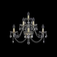 Хрустальное бра 1402B/3+2+1/240/XL G Bohemia Ivele Crystal