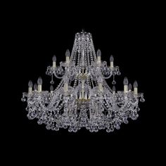 Хрустальная люстра 1409/12+6/360/2d G Bohemia Ivele Crystal