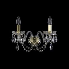 Хрустальное бра 1402B/2/160 G Bohemia Ivele Crystal