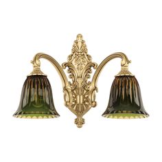 Хрустальное настенное бра 7209B15/2/175 FP P2 D Amber-Green/H-1K Bohemia Ivele Crystal