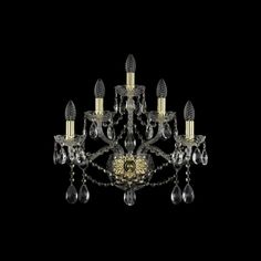 Хрустальное бра 1413B/2+2+1/200/XL G Bohemia Ivele Crystal