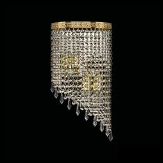 Хрустальное каскадное бра 83401BR/20IV-43 G Drops Bohemia Ivele Crystal