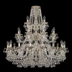 Хрустальная люстра 16109/16+8+4/360/3d GW Bohemia Ivele Crystal
