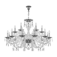 Хрустальная люстра 1605/12+6/360 Ni Bohemia Ivele Crystal