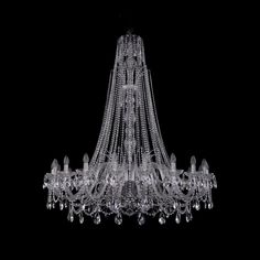 Хрустальная люстра 1411/20/460/XL-154 Ni Bohemia Ivele Crystal