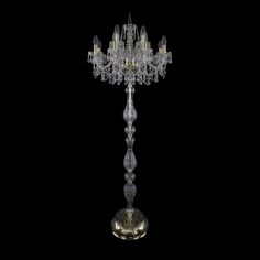Торшер 1403T1/8+4/195-165 G Bohemia Ivele Crystal