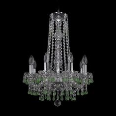 Хрустальная люстра 1410/8/141/h-60 Ni V5001 Bohemia Ivele Crystal