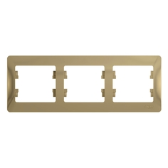 Рамка 3-ая SE Glossa Титан, горизонтальная Schneider Electric