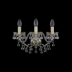 Хрустальное бра 1409B/3/160 G Bohemia Ivele Crystal