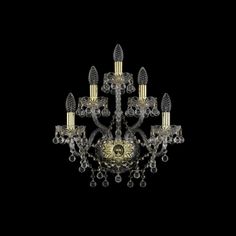 Хрустальное бра 1409B/2+2+1/160 G Bohemia Ivele Crystal