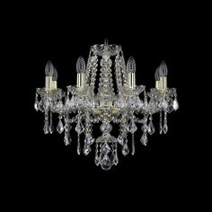 Хрустальная люстра 1415/8/200 G Leafs Bohemia Ivele Crystal