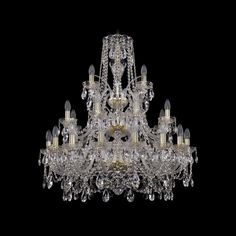 Хрустальная люстра 1411/16+8+4/300/3d G Bohemia Ivele Crystal