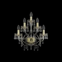 Хрустальное бра 1403B/2+2+1/160 G Bohemia Ivele Crystal