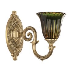 Хрустальное настенное бра 7203B10/1/175 FP P2 U Amber-Green/H-1K Bohemia Ivele Crystal