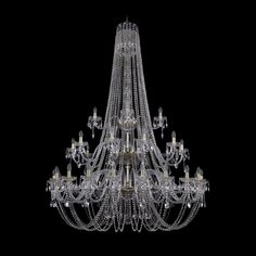 Хрустальная люстра 1406/20+10+5/530/h-204/3d G Bohemia Ivele Crystal