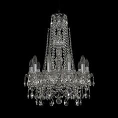 Хрустальная люстра 1411/10/141/XL-66 Ni Bohemia Ivele Crystal