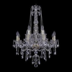 Хрустальная люстра 1415/8+4/200/h-75 G Bohemia Ivele Crystal