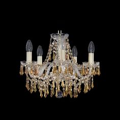 Хрустальная люстра 1403/5/141 G R777 Bohemia Ivele Crystal