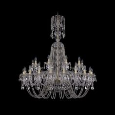 Хрустальная люстра 1402/20+10/400/XL-130 G Bohemia Ivele Crystal