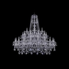 Хрустальная люстра 1411/20+10+5/400/2d Ni Bohemia Ivele Crystal