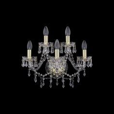 Хрустальное бра 1403B/3+2/160 G Bohemia Ivele Crystal