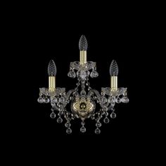 Хрустальное бра 1409B/2+1/141 G Bohemia Ivele Crystal