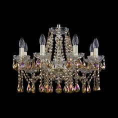 Хрустальная люстра 1413/8/200 G R777 Bohemia Ivele Crystal