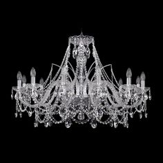Хрустальная люстра 1411/12/360 Ni Bohemia Ivele Crystal