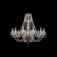 Хрустальная люстра 1406/12/360/h-90 G Bohemia Ivele Crystal