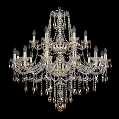 Хрустальная люстра 1415/12+6/360/2d G K721 Bohemia Ivele Crystal