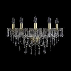 Хрустальное бра 1403B/5/195/XL G Bohemia Ivele Crystal