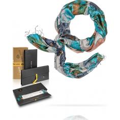 Палантин женский S30-Riviera.Fl/Turqu.Wh 110 x 180 Michel Katana