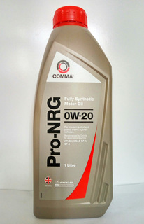 Моторное масло COMMA 0W20 PRO-NRG API SN, ILSAC GF-4/GF-5 NRG1L