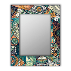 Настенное зеркало Зеленый калейдоскоп 04-0112-50х65 Дом Корлеоне