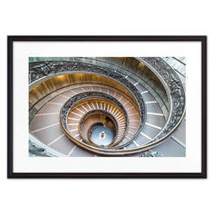 Постер в рамке Лестница в Сикстинской капелле 30х40 см Дом Корлеоне