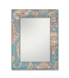 Зеркало настенное Дом Корлеоне Пейсли 04-0031-80х80 80 х 80 см, разноцветный