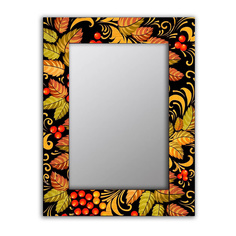 Зеркало настенное Дом Корлеоне Рябиновый куст 04-0099-50х65 50х65 см, уф печать