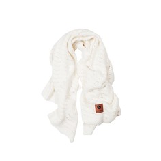 Плед шерстяной Easygrow grandma wave off white