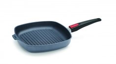 Сковорода-гриль литая квадратная Diamond Lite Induction 1628-1DPI h-4, 28x28 см Woll