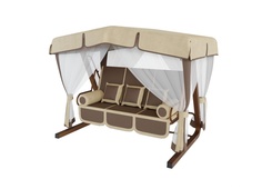Садовые качели PRADO Glace 240x154,5x199 см бежевый, коричневый