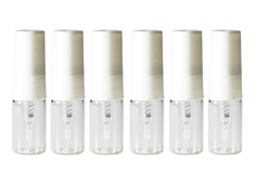 Флаконы для духов Aromaprovokator стекло, спрей белый пластик 2 ml набор 6 шт
