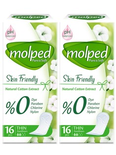 Набор Molped Ежедневные прокладки Pure&Soft Skin Friendly, 16 шт2 уп