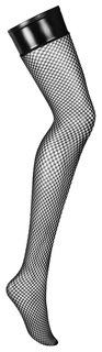 Женские чулочки Darkie в сеточку L-XL черный Obsessive