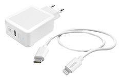 Сетевое зарядное устройство Hama H-188330, 1xUSB Type-C, 3 A, white