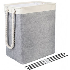 Складная корзина для белья 65 литров, цвет серый Home Comfort