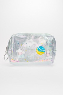 Косметичка женская Kawaii Factory kw182-000114 серебристая