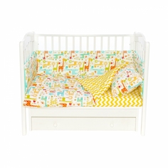 Бортики в кроватку Magic City Абстракция с жирафами, 30 см