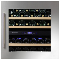 Встраиваемый винный шкаф Dunavox DAB-36.80DSS Black