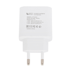 Сетевое зарядное устройство Liberty Project 3 USB, 3,1 A, white